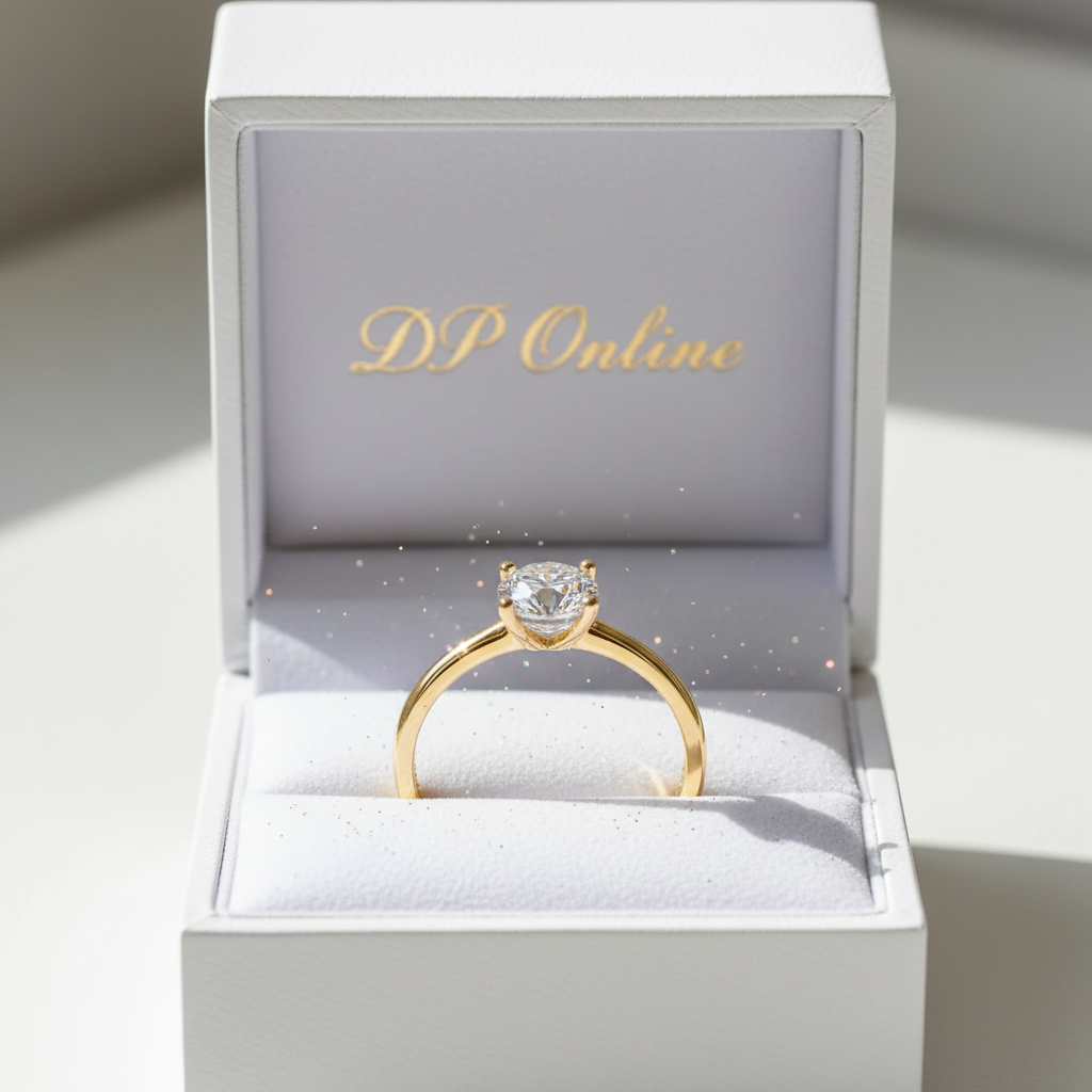Moissanite Solitaire - DP Online Box Dust