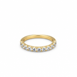 14ct Gold Titanium Moissanite Wedding Band