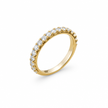 14ct Gold Titanium Moissanite Wedding Band