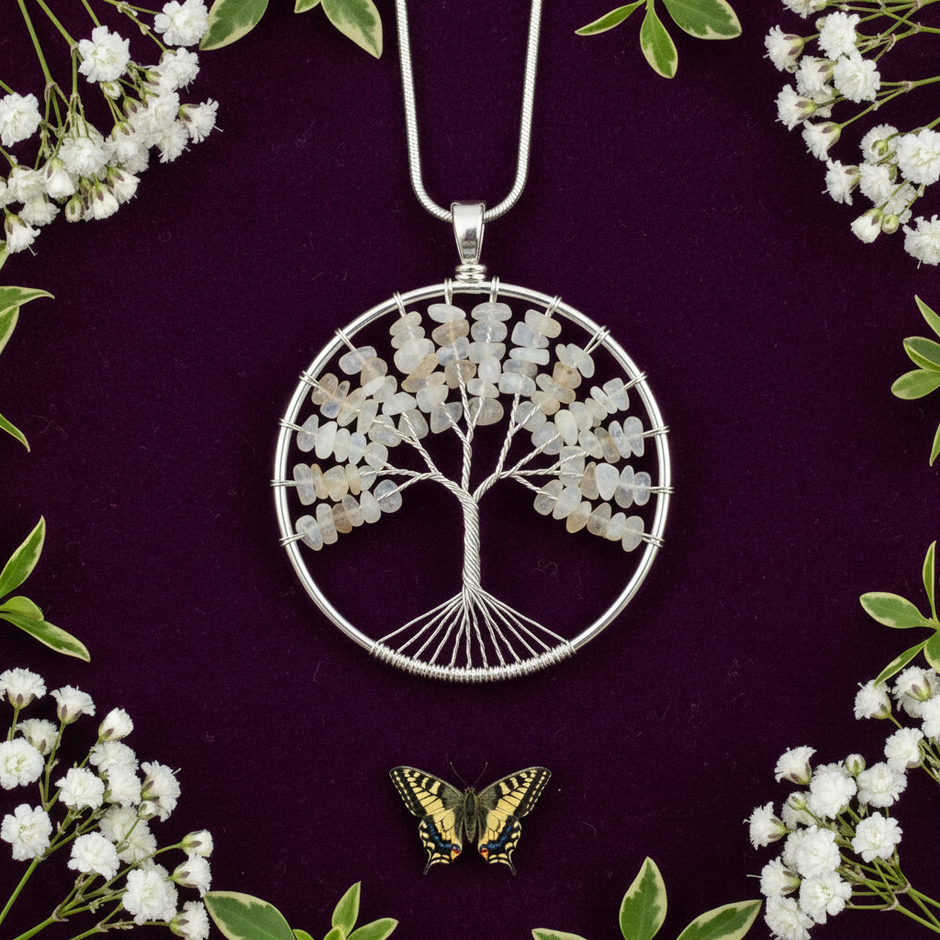 Moonstone Tree of Life Pendant