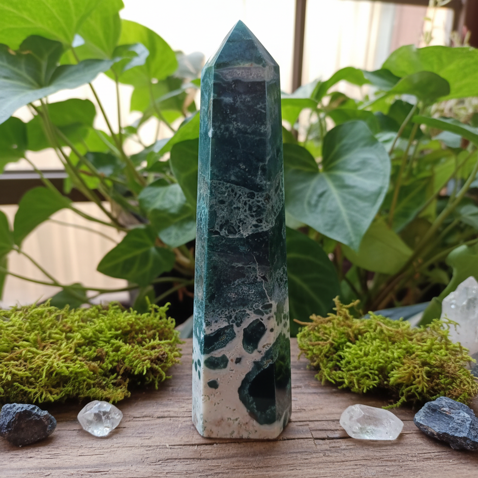 Moss Agate 2 Wood