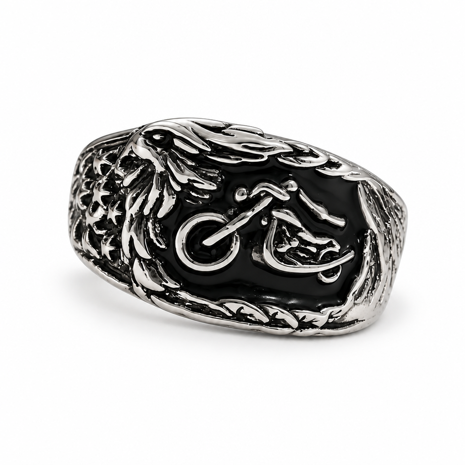 Motorcycle ring white background 1