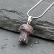 Mushroom Pendant – Rock Surface with Water Droplets