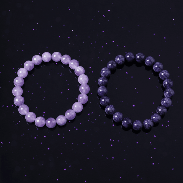 Natural 8mm Amethyst Crystal Stone Bracelet - DP Online