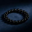 Natural 8mm Black Tourmaline Crystal Stone Bracelet - DP Online
