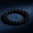 Natural 8mm Black Tourmaline Crystal Stone Bracelet - DP Online