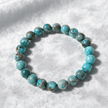 Natural 8mm Lake Blue Emperor Crystal Stone Bracelet - DP Online
