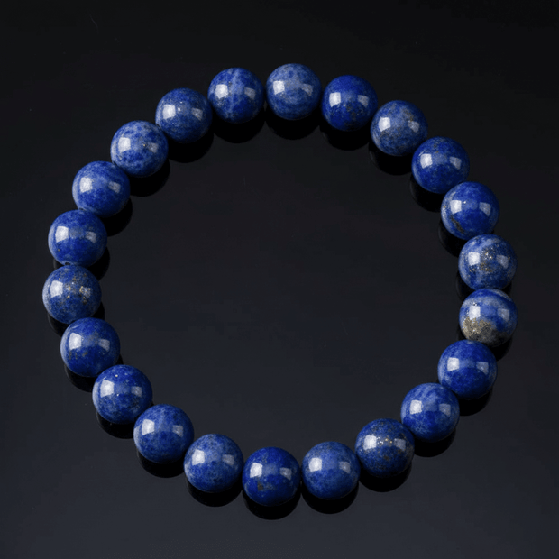 Natural 8mm Lapis Lazuli Crystal Stone Bracelet - DP Online