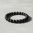 Natural 8mm Lava Stone Crystal Stretch Bracelet - DP Online