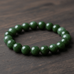Natural 8mm Nephrite Jade Crystal Stone Bracelet - DP Online