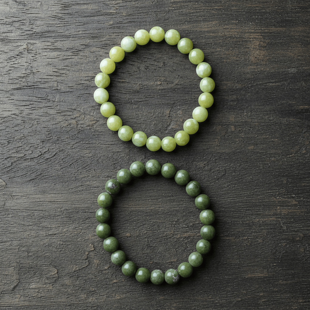 Natural 8mm Nephrite Jade Crystal Stone Bracelet - DP Online