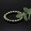 Natural 8mm Pyrite Crystal Stone Bracelet - DP Online