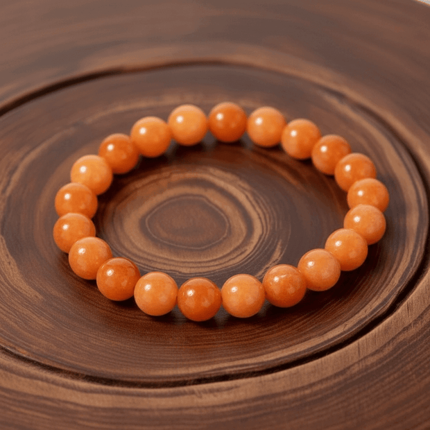 Natural 8mm Red Aventurine Crystal Stone Bracelet - DP Online