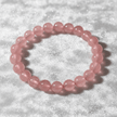 Natural 8mm Strawberry Quartz Crystal Stone Bracelet - DP Online