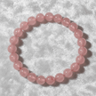 Natural 8mm Strawberry Quartz Crystal Stone Bracelet - DP Online