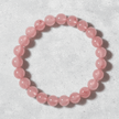 Natural 8mm Strawberry Quartz Crystal Stone Bracelet - DP Online