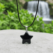 Natural Black Obsidian Crystal Stone Pendant Necklace - DP Online