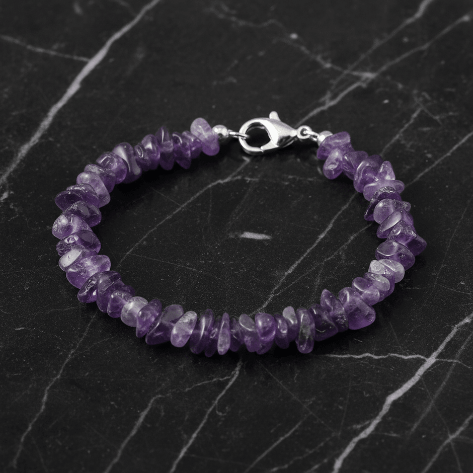 Natural Crystal Chip Stone Clasp Bracelet - DP Online