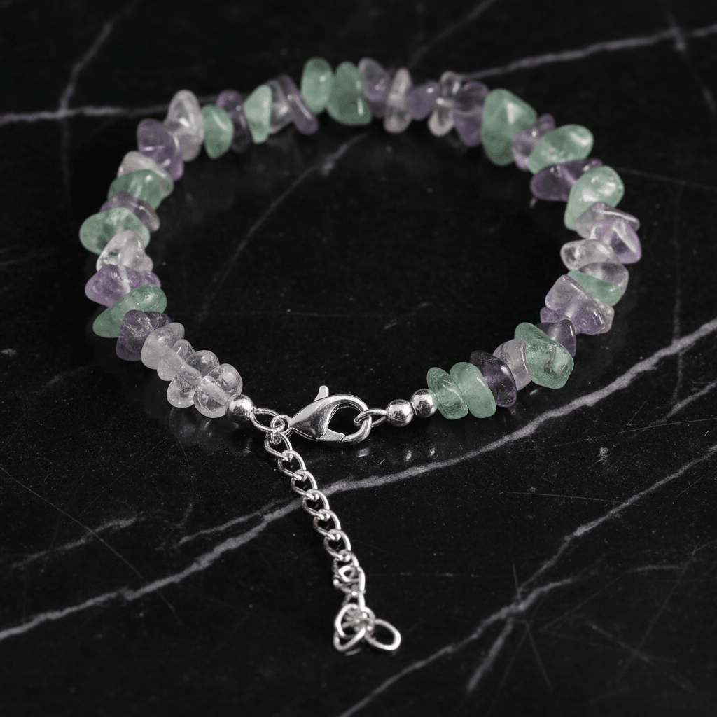 Natural Crystal Chip Stone Clasp Bracelet - DP Online