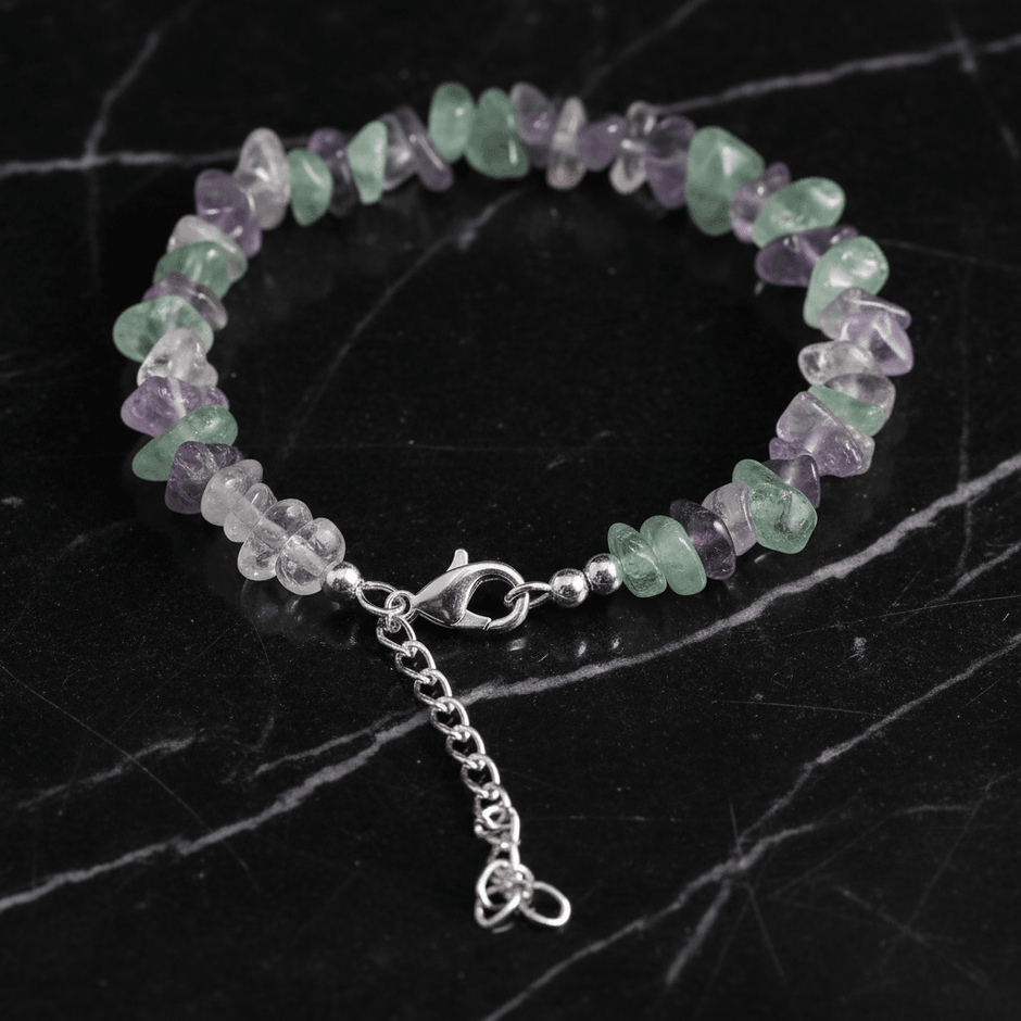 Natural Crystal Chip Stone Clasp Bracelet - DP Online