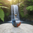 Natural Crystal Resin Moon Pendant Necklace - DP Online