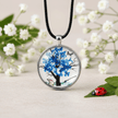 Natural Crystal Resin Tree of Life Pendant Necklace - DP Online