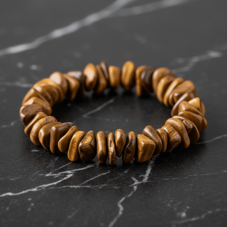 Natural Crystal Stone Chip Stretch Bracelet - DP Online