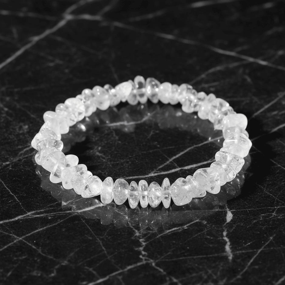 Natural Crystal Stone Chip Stretch Bracelet - DP Online