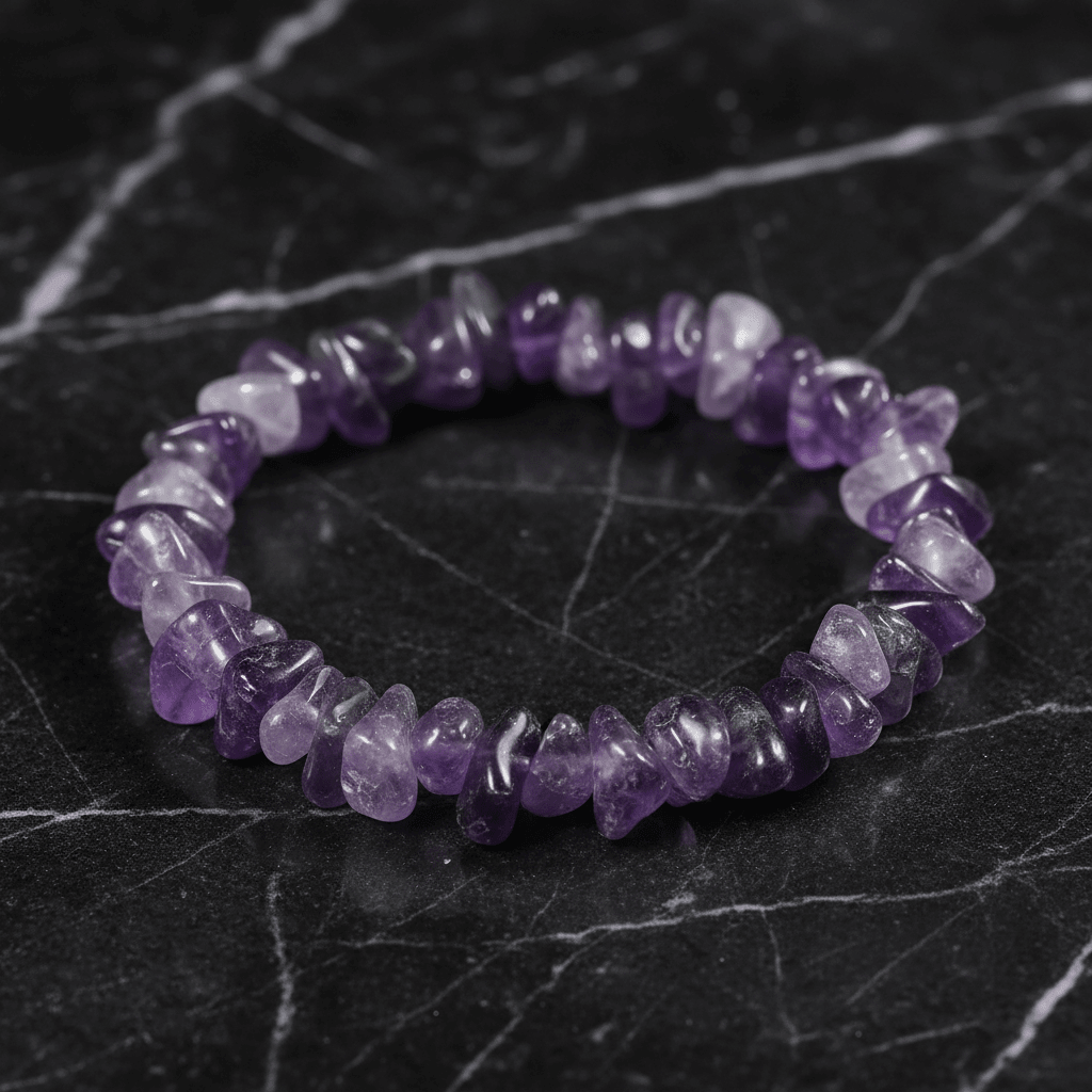 Natural Crystal Stone Chip Stretch Bracelet - DP Online