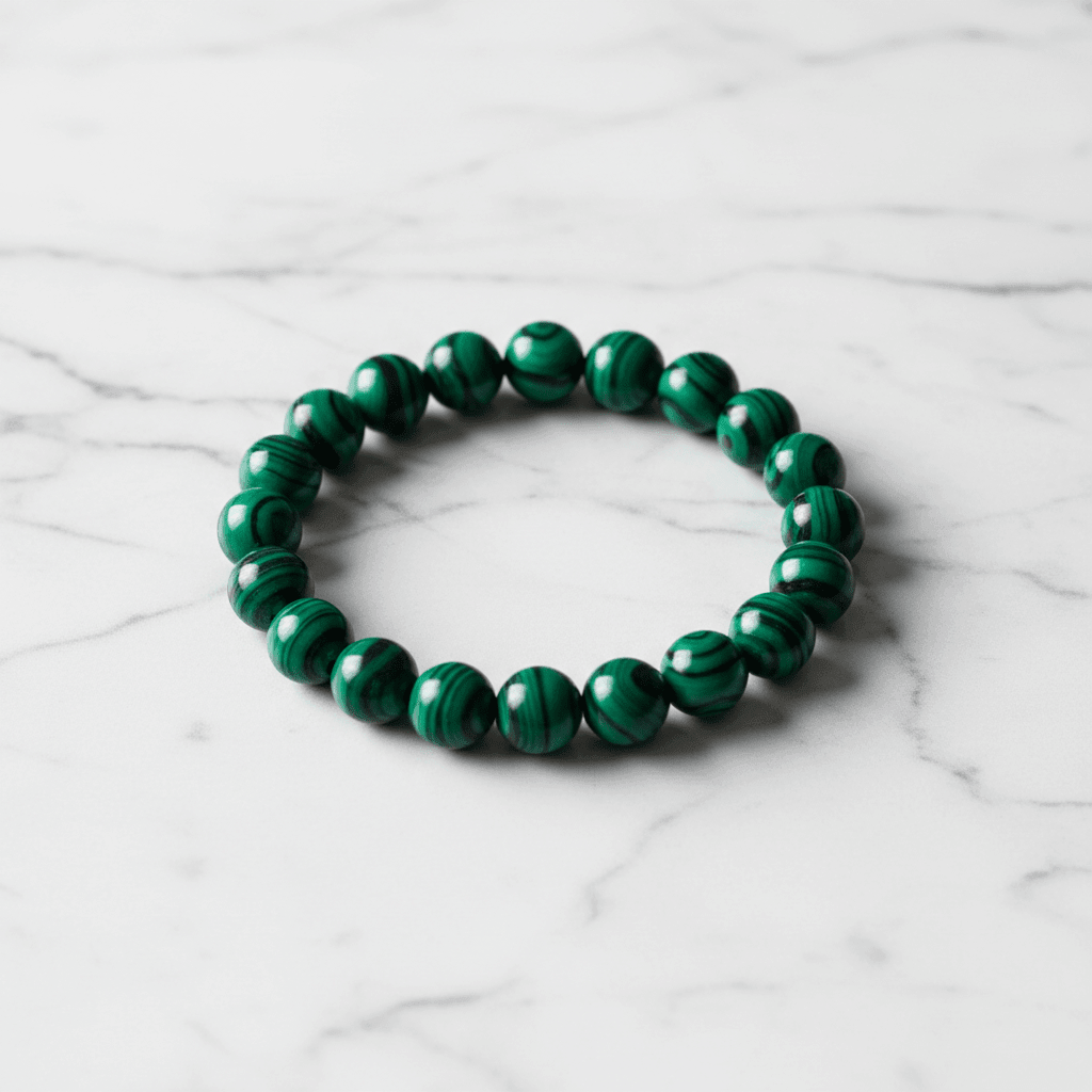 Natural Malachite Crystal Stone Stretch Bracelet - DP Online