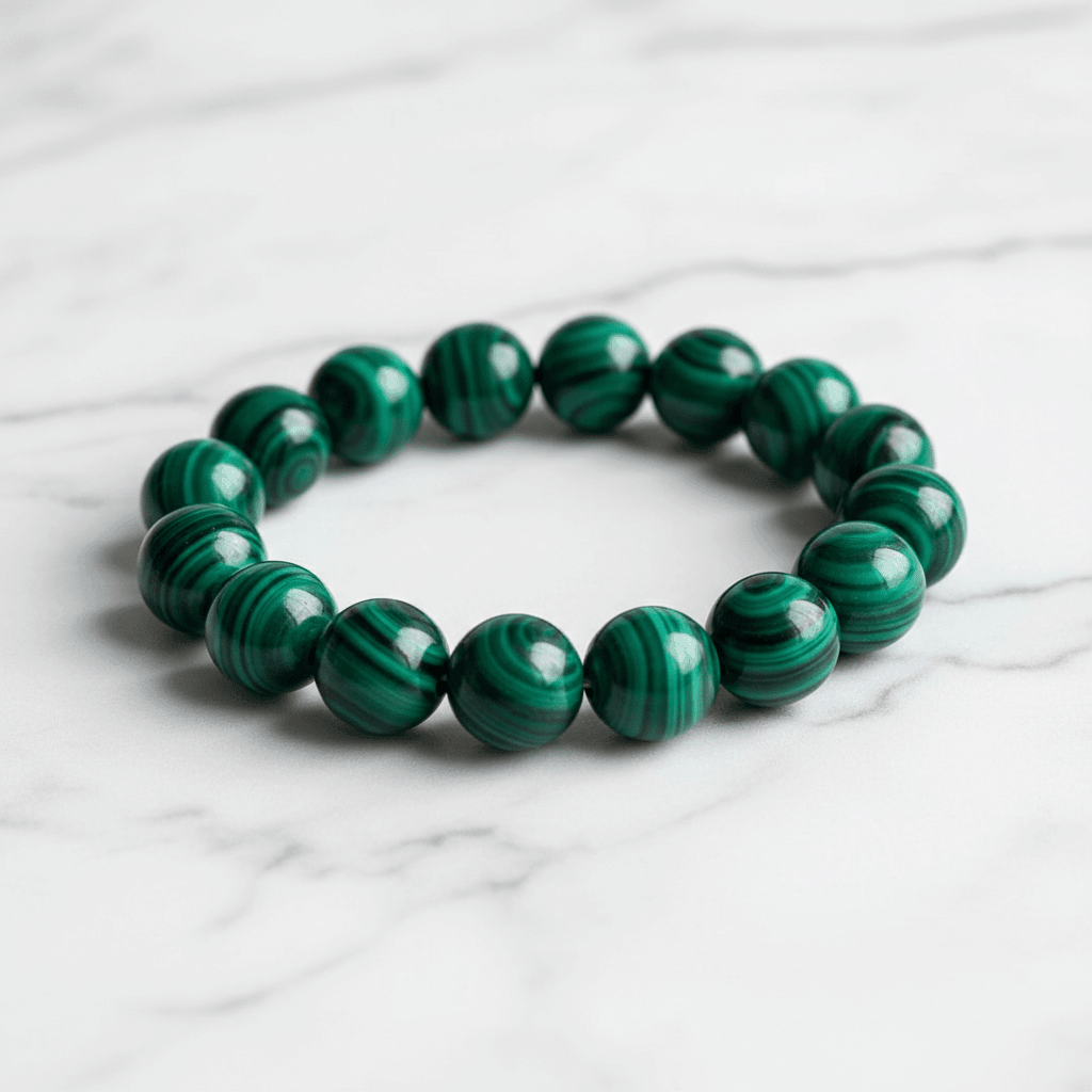 Natural Malachite Crystal Stone Stretch Bracelet - DP Online