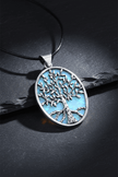 Natural Opal Inlay Tree of Life Pendant Necklace - DP Online