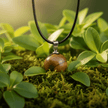 Natural Tiger's Eye Stone Orb Pendant Necklace - DP Online