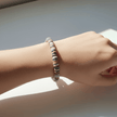 Natural Tone Clay Heishi Disc Stretch Bracelet - DP Online