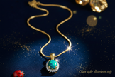 Opal Halo Pendant V3