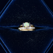 Opal Ring Set - Navy Dust Vibrant