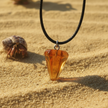 Orange Pendant Closeup