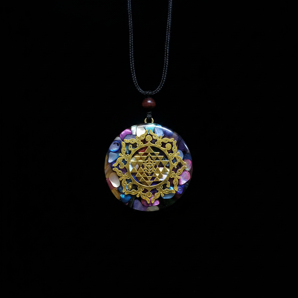 Orgonite - Abalone Sri Yantra