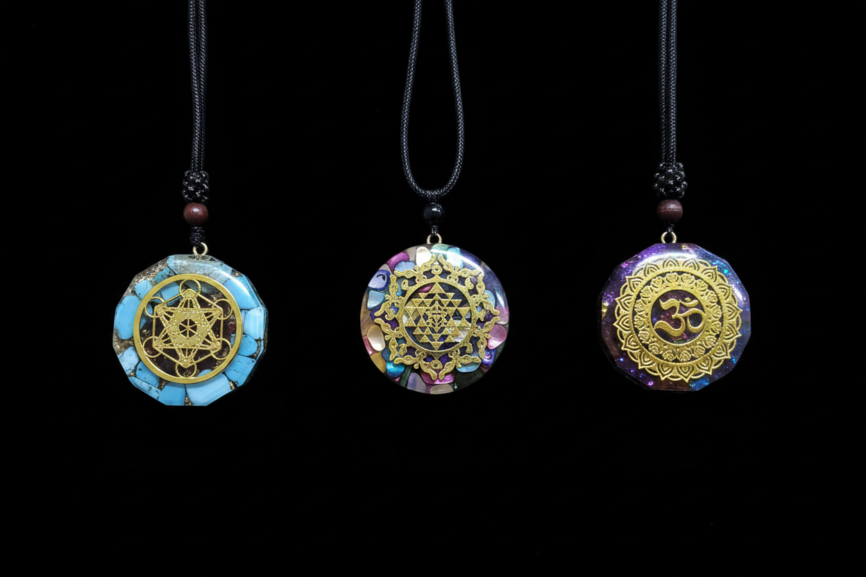 Orgonite Pendants - Group Shot
