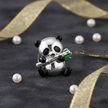 Panda Charm — Charcoal Velvet Hero