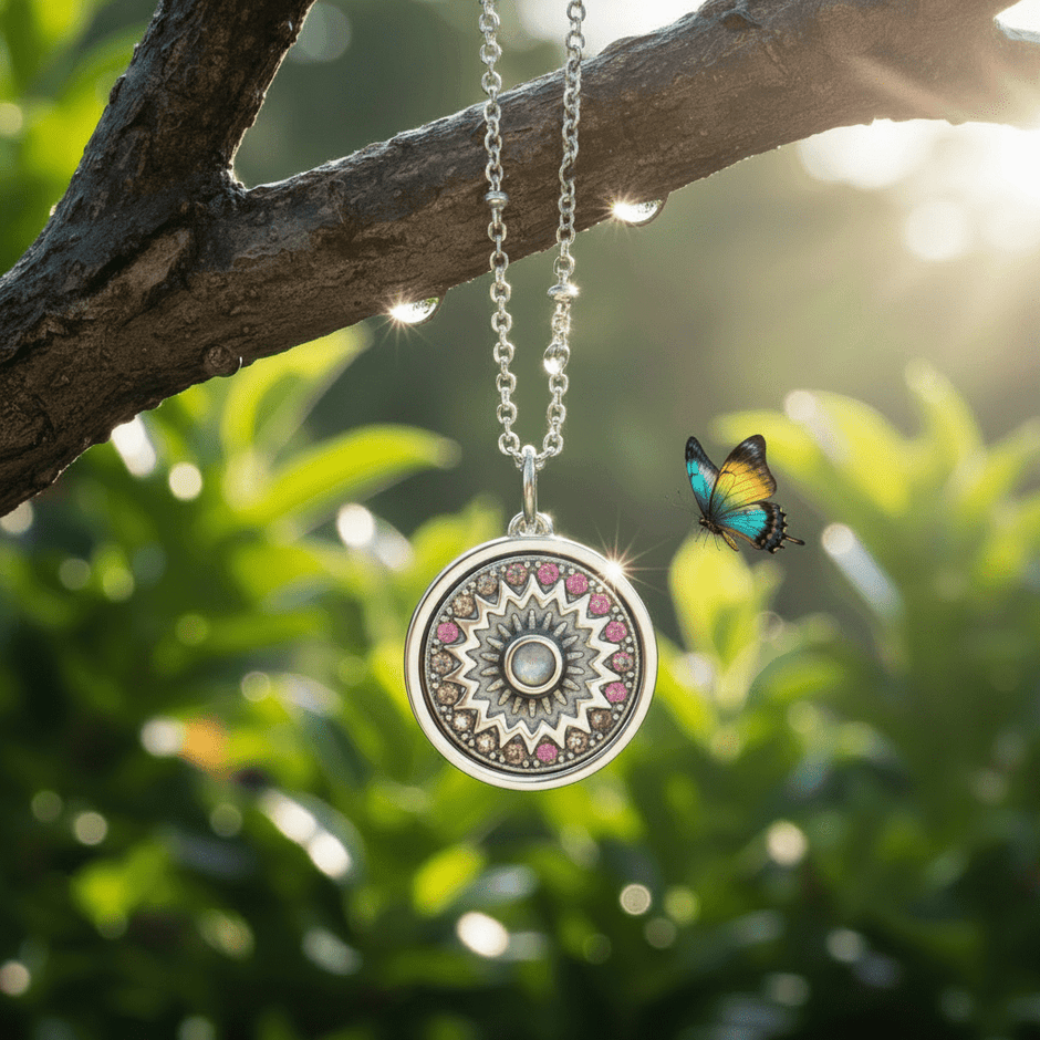 Paris Lip Balm Stainless Steel Locket Pendant Necklace with Lip Balm - DP Online