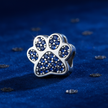 Paw Print Charm — Royal Blue Velvet Hero