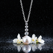 Pearl & CZ Pendant – V3 Dust + Florals