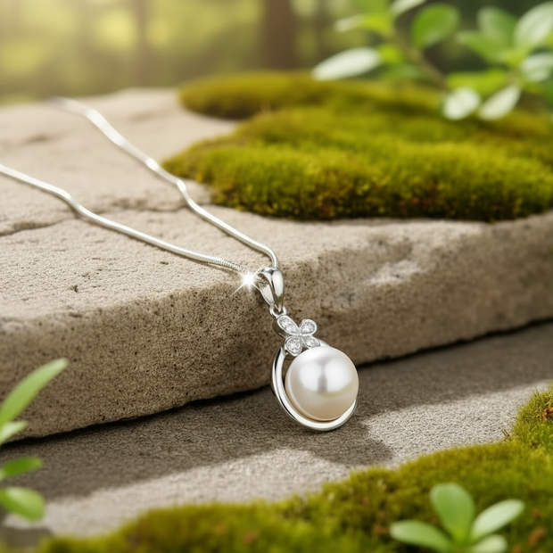 Pearl Necklace Enhanced and Zoomed