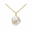 14ct Gold Titanium 7mm Freshwater Pendant Necklace