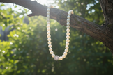 Pearl necklace with ambient lighting no sun