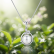 Pearl Pendant Necklace with Natural Background