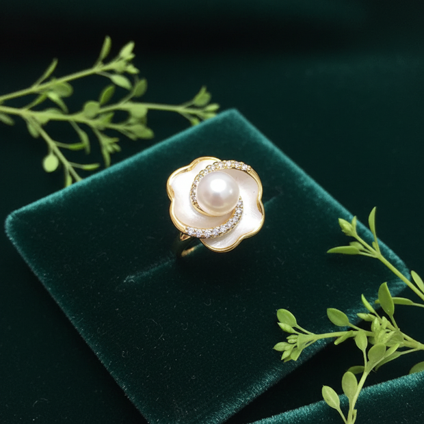 Pearl Ring - Greenery