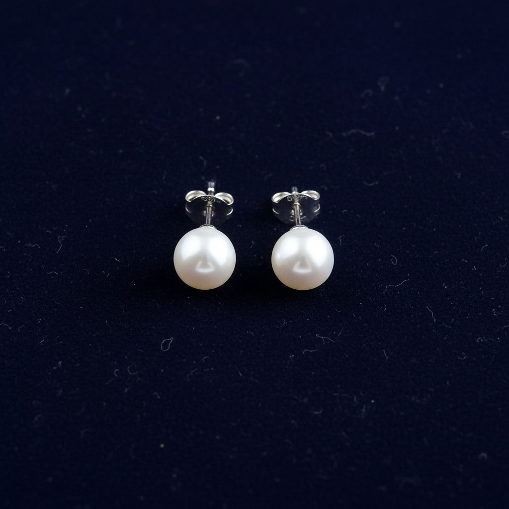 Pearl Stud Earrings V1 Clean