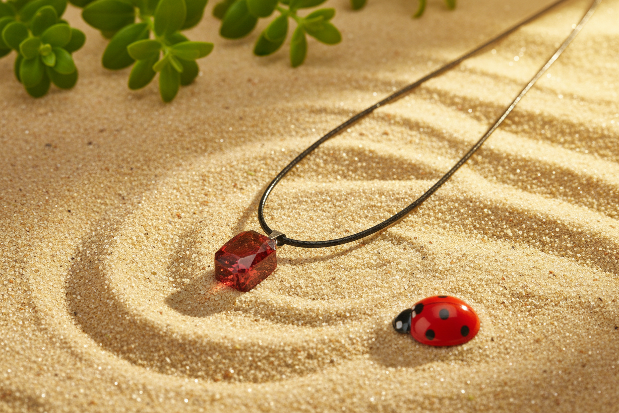 Pendant 1 - Red-brown corrected size